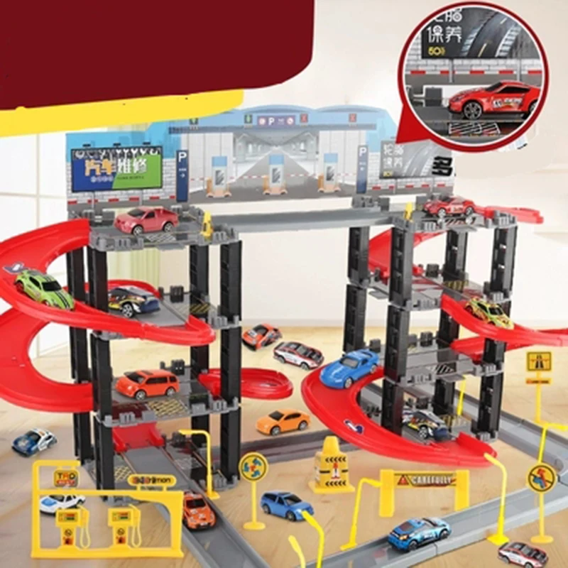 Собрать мульти-трек рельс DIY Автомобильный трек 3D гоночный игрушки с гоночными