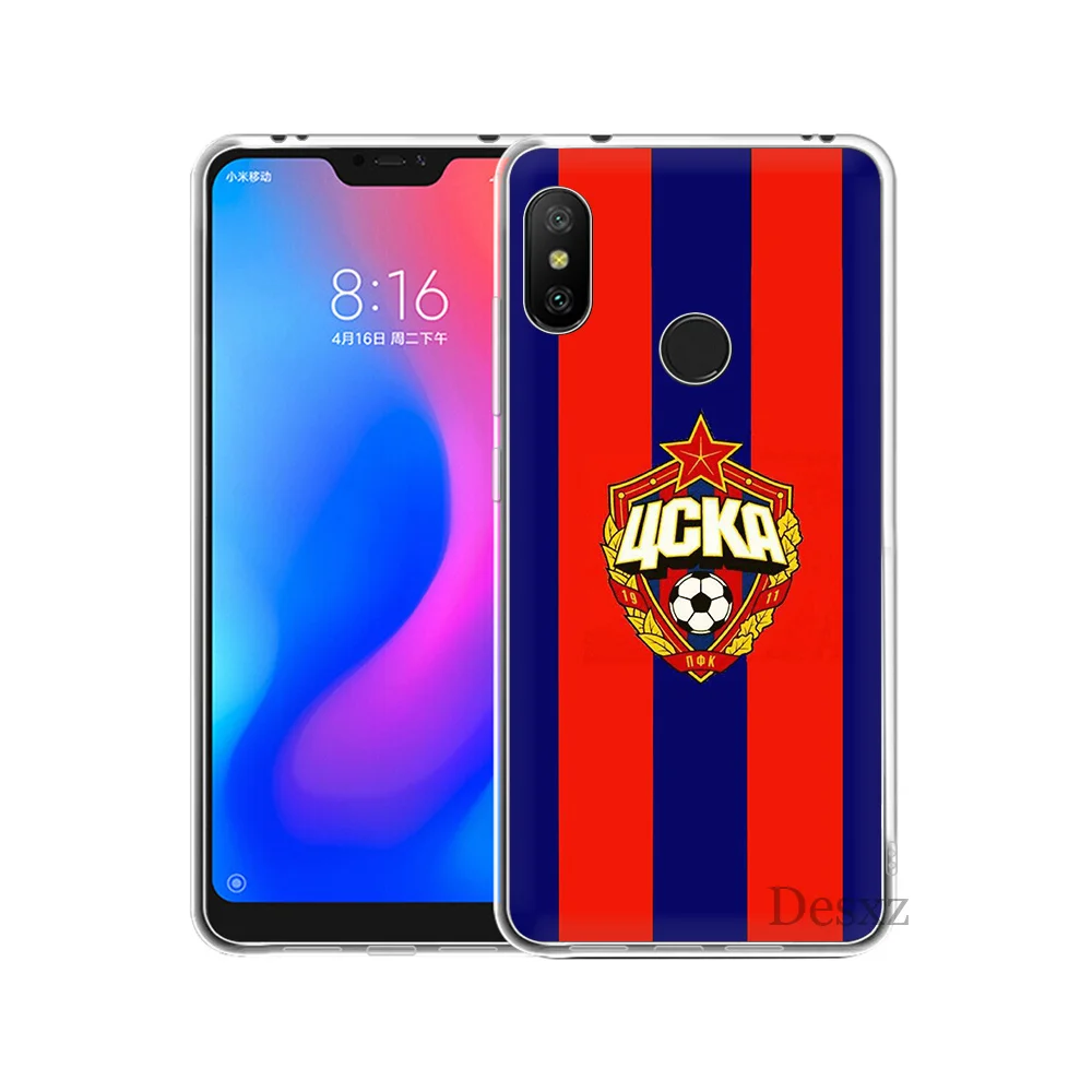 Жесткий Чехол для мобильного телефона Desxz ЦСКА МСК клуб Xiaomi Mi 5 5S 6 8 9 A1 A2 5X 6X Mix 2S F1 Lite