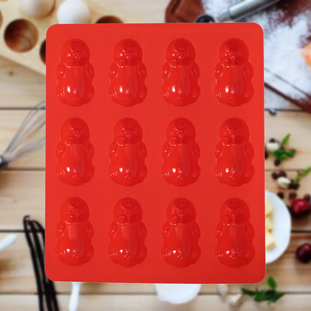 Дропшиппинг свинья силиконовая форма Шоколадные конфеты Gummy Maker ледяной Желе