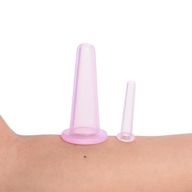 2Pcs/set Body Anti Cellulite Silicone Vacuum Massage Neck Face Back Massager Health Care Cup |