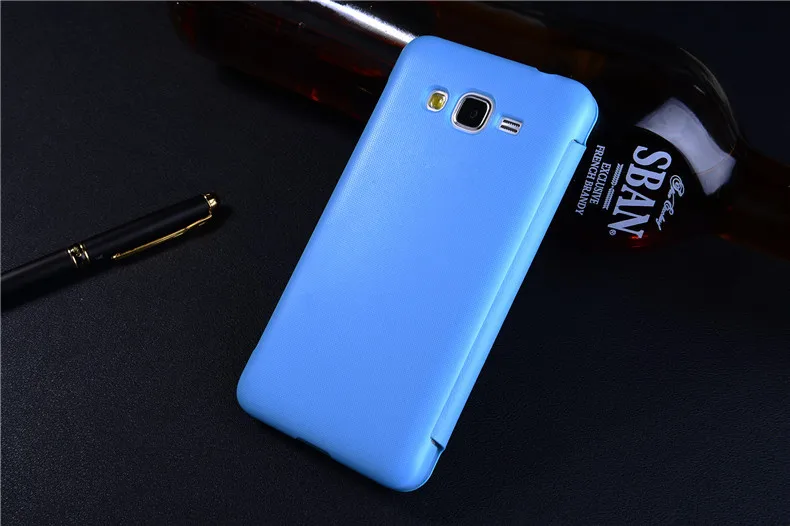 Роскошный кожаный чехол с окошком для samsung Galaxy Grand Prime G530H G531H Core Prime G360F Grand Neo Plus i9060 откидной Чехол