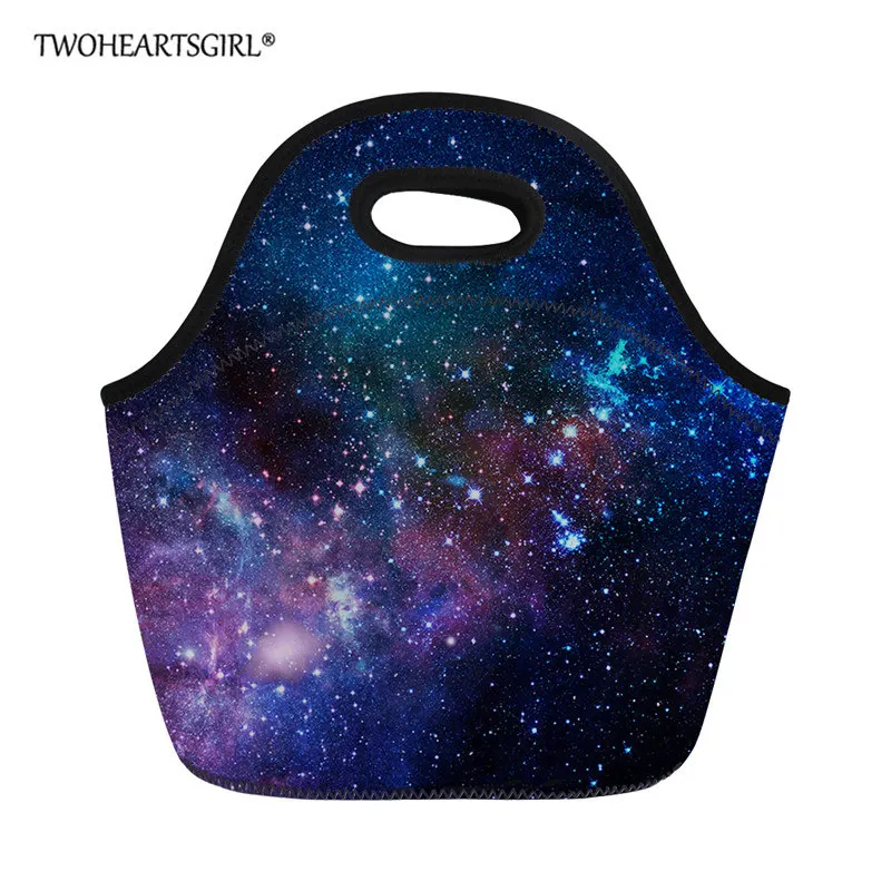 Twoheartsgirl Портативный изолированные сумка Galaxy с принтами детский Ланчбокс комплект сохраняющая тепло для еды на пикник сумка для Для женщин детская коробка для завтраков - Цвет: L2770Z20