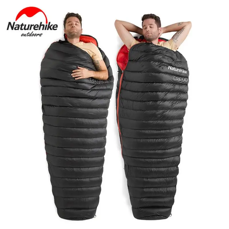 Naturehike Мумия спальный мешок Сверхлегкий Открытый Кемпинг Пеший Туризм белый