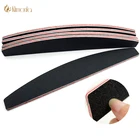 5 шт., черная лодка, пилочки для дизайна ногтей, наждачная бумага 100180 гр., шлифовальная Полировочный блок для ногтей, профессиональные маникюрные инструменты для салона