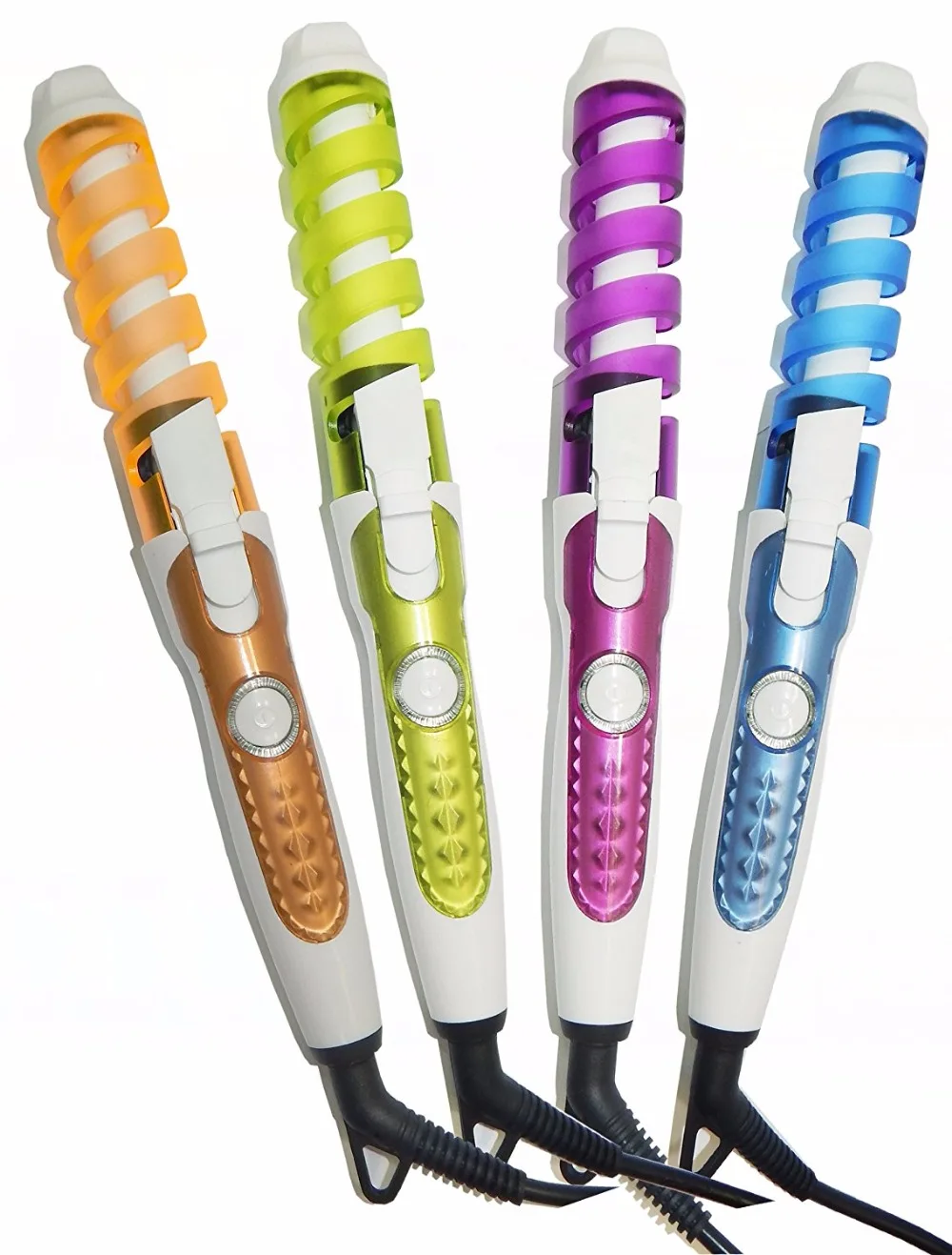 Электрические щипцы для завивки спиральных волос с керамическим покрытием