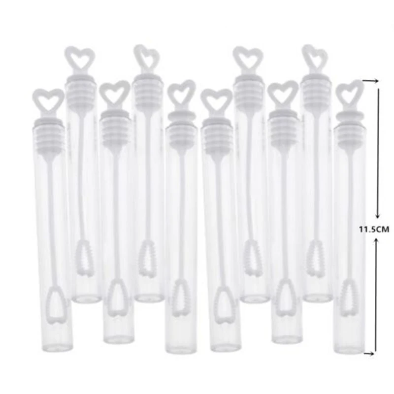 Высокое качество 25/50/100 шт любящее сердце пустые бутылки для мыльных пузырей