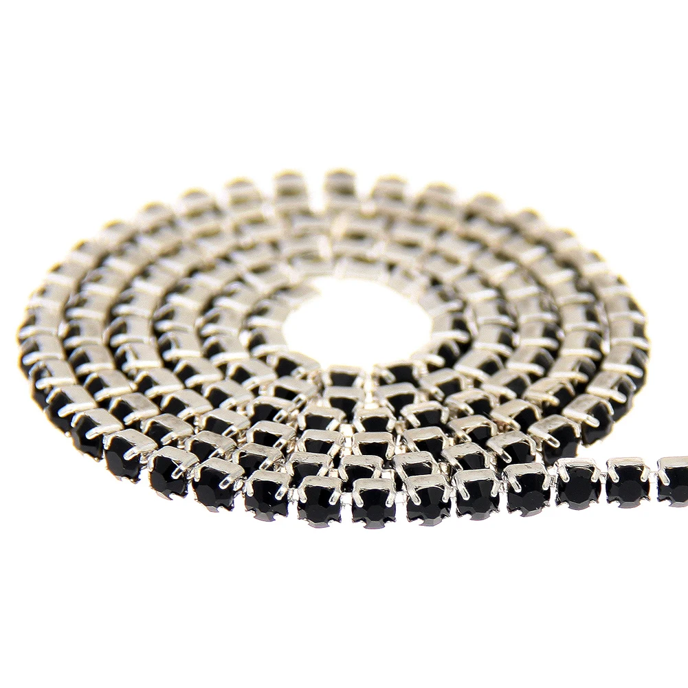 Пришить на не горячей фиксации страз стекло струи Стразы Серебряное основание