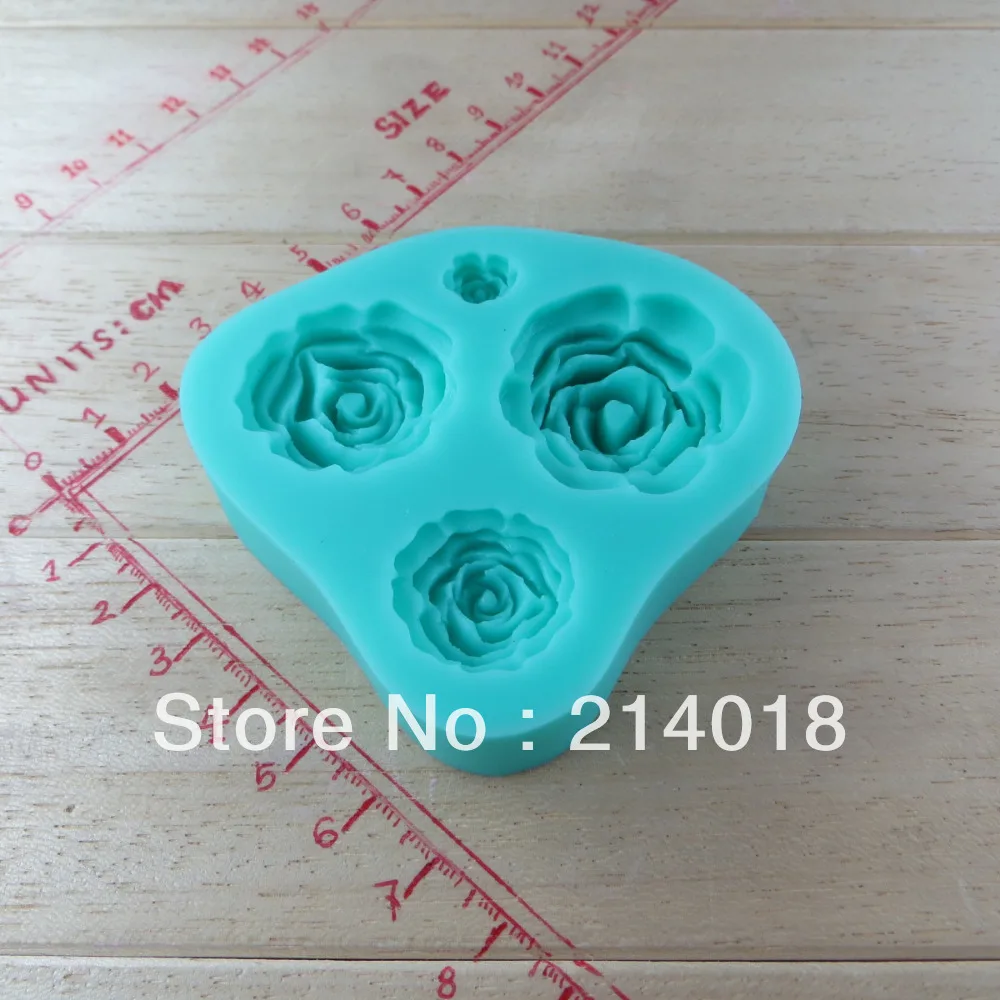 Силиконовая форма Роза-жевательная паста для цветов Fondant топ кексов тортов