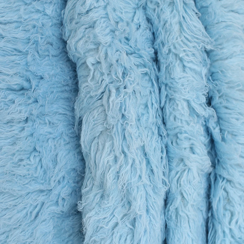 Белый меховой чехол для новорожденных Flokati Fur Baby массивное детское одеяло