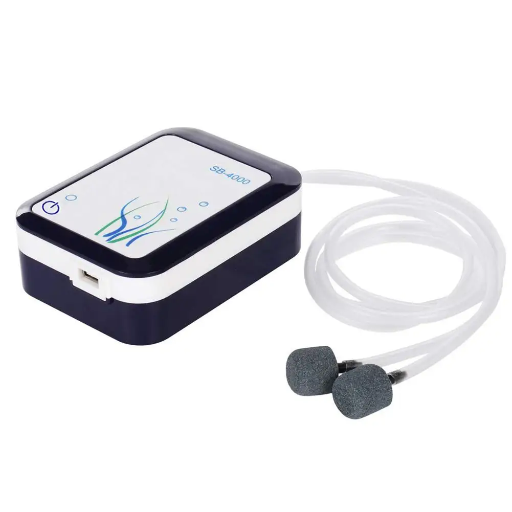 Аэрационный насос для аквариума кислородный маленький ультра-тихий аэратор