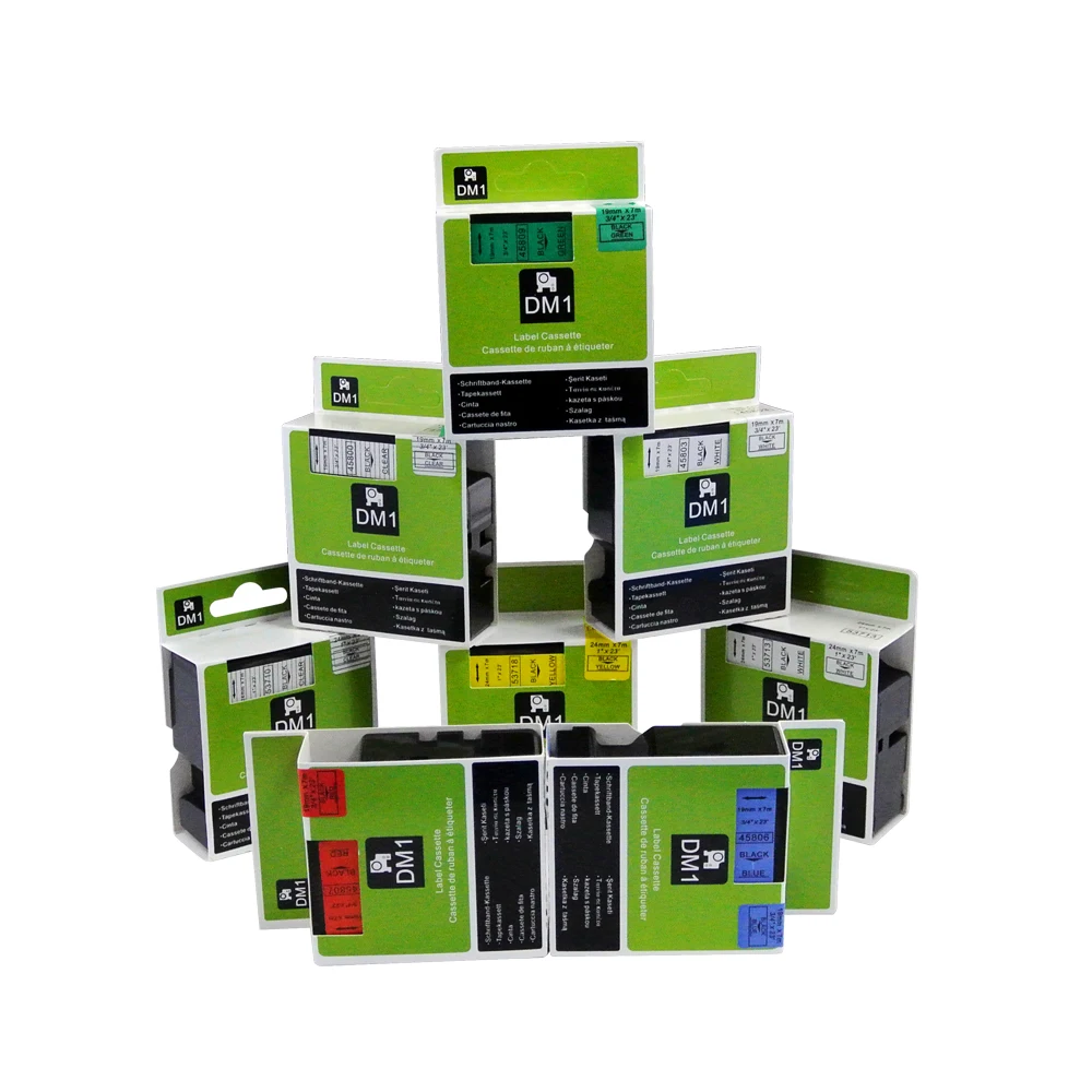 6pcs Mix Compatible Dymo D1 19mm Label Tape 45803 45808 45809 45800 45807 45806 Ribbons for Manager 160 280 210 | Компьютеры и офис