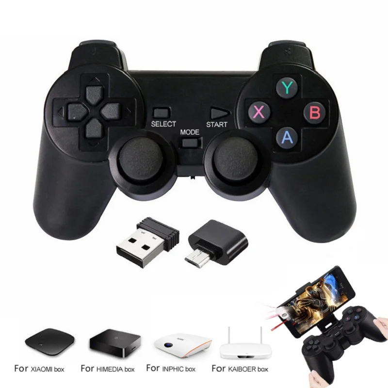 Беспроводной геймпад для PS3 Android Phone/PC/TV Box джойстик 2 4G беспроводной игровой