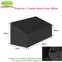 outdoor wooden chair cover165x75x65100cm protector 2 seater bench cover 165cm black color waterproof cover protective cover