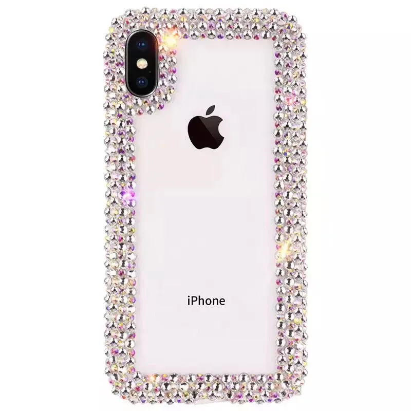 Роскошные шикарные полностью хрустальные чехлы для iPhone XS Max XR X 7 8 Plus 6 6s Diamond Coque Fundas