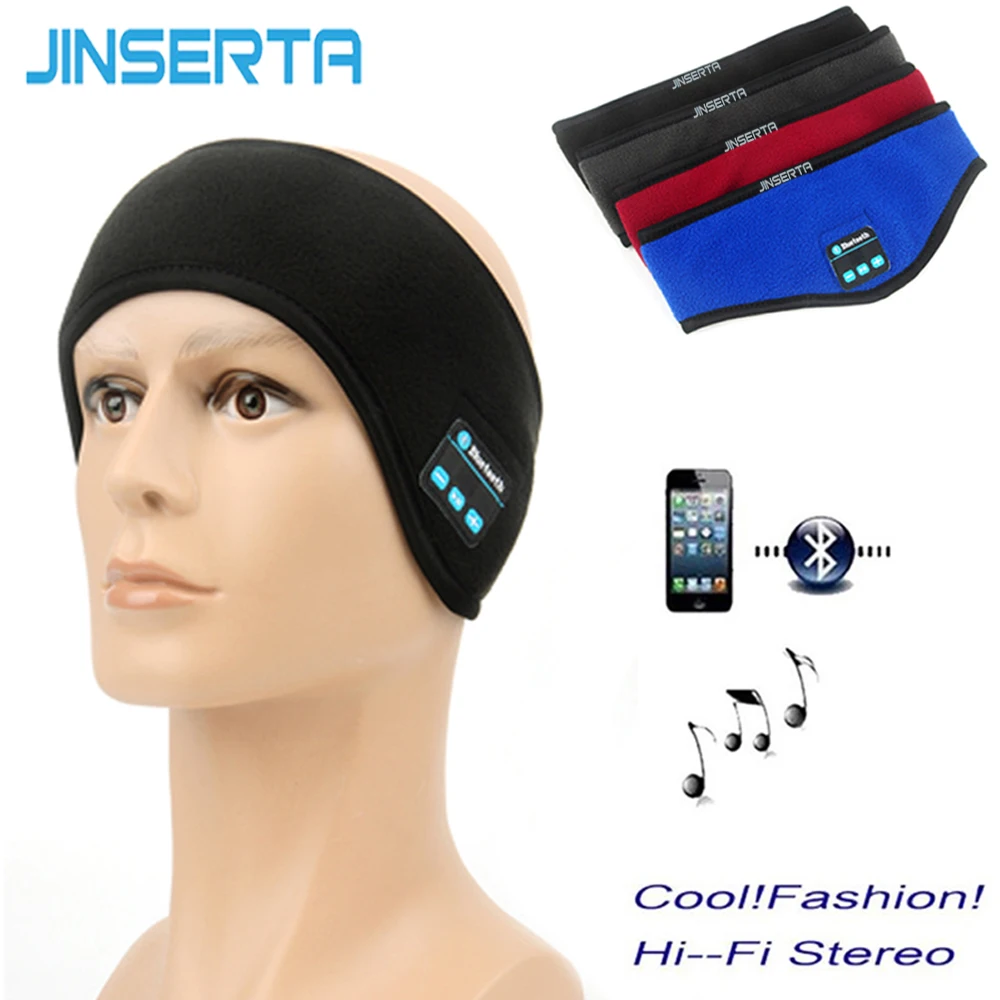 Спортивные наушники JINSERTA беспроводные Bluetooth для бега музыка маска сна свободные
