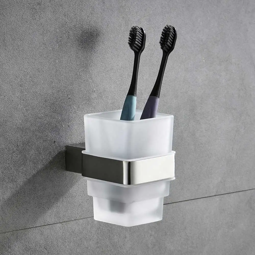 Toothbrush Holder SUS 304, нержавеющая сталь, набор аксессуаров для ванной комнаты, матовый никель, держатель для зубных щеток, держатель для бумаги, держатель для полотенец, аксессуары для ванной комнаты - Цвет: Toothbrush Holder
