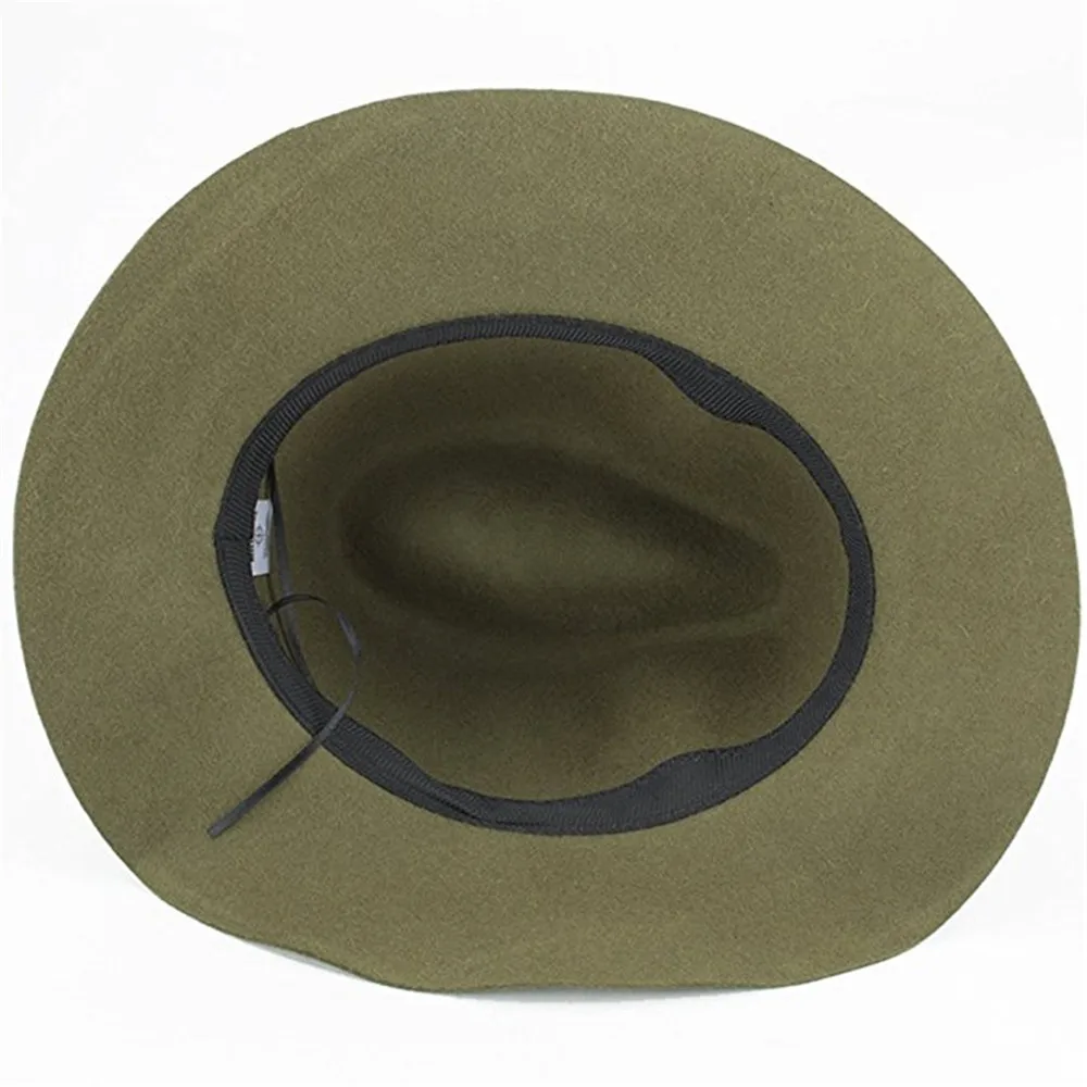 Женская фетровая шляпа 100% шерсть для элегантных девушек зимне-осенняя с широкими
