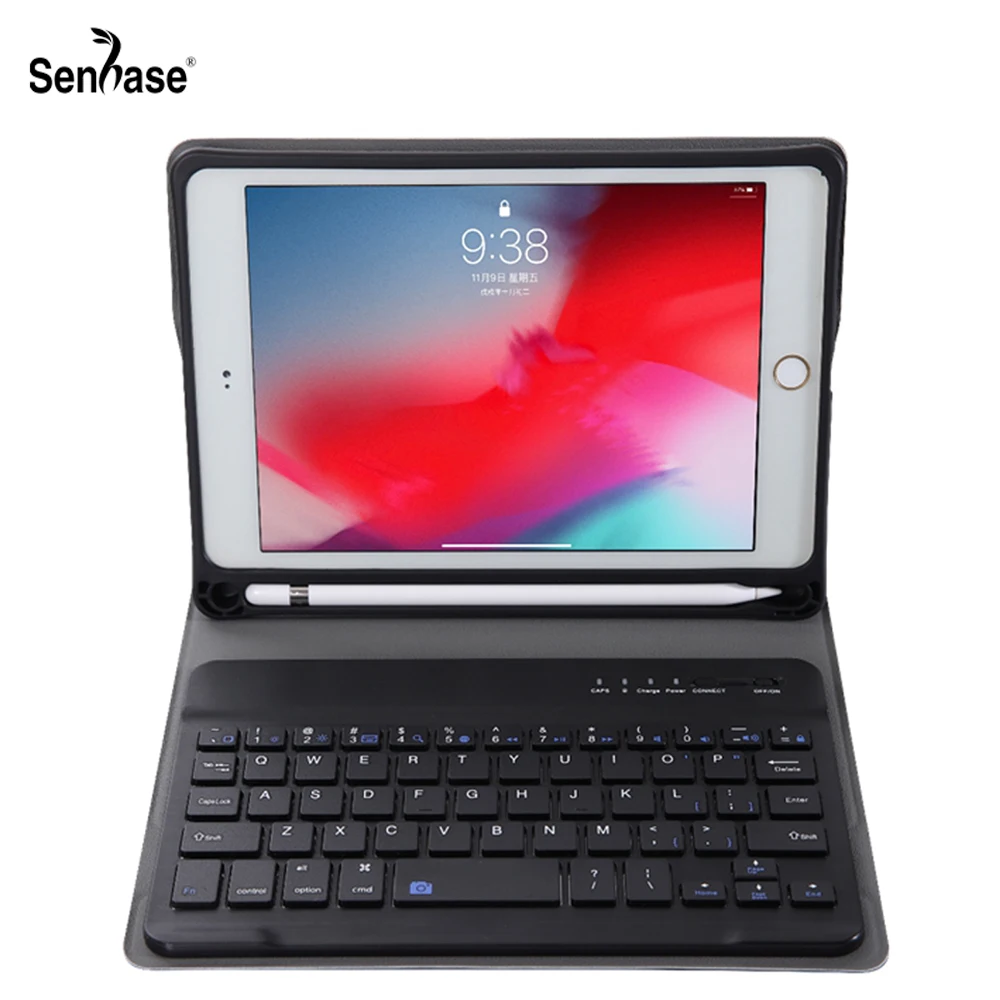 Для Apple iPad mini 5 2019 A2124 A2125 A2126 A2133 чехол для клавиатуры с Bluetooth из искусственной кожи