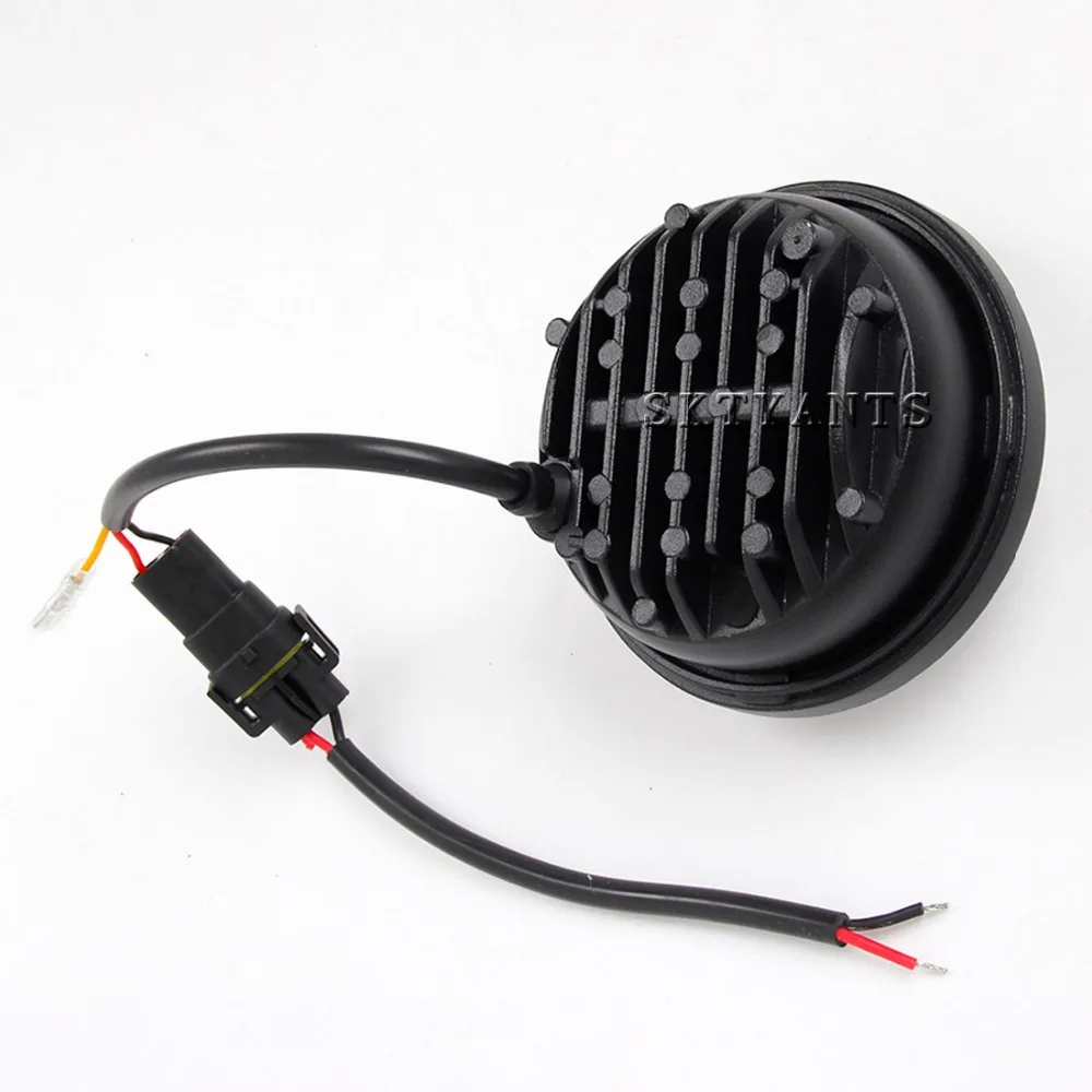 Из 2 предметов 4 5 дюйма LED Противотуманные фары светильник s желтый DRL Ангельские