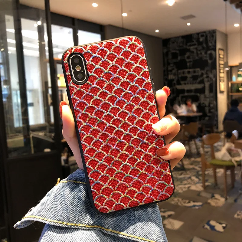 Огонь Bling силиконовый чехол для телефона iphone 7 Чехол X 6 S 8 Plus чехлы Модные