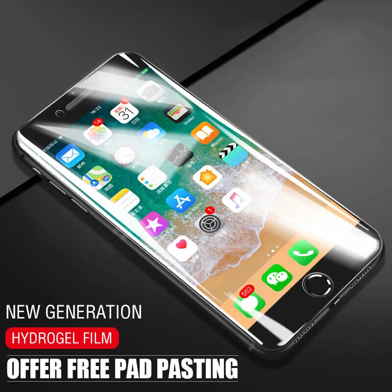 Защитная пленка для экрана мягкая Гидрогелевая iphone 8 7 6 6s Plus X полная защитная XS Max