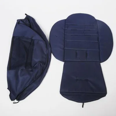 Deep blue 175 градусов коврик для детской коляски+ солнцезащитный чехол для Babyzen yoyo Yoya коляска для новорожденного аксессуары солнцезащитный Навес Подушка подкладка сиденья - Цвет: Deep blue