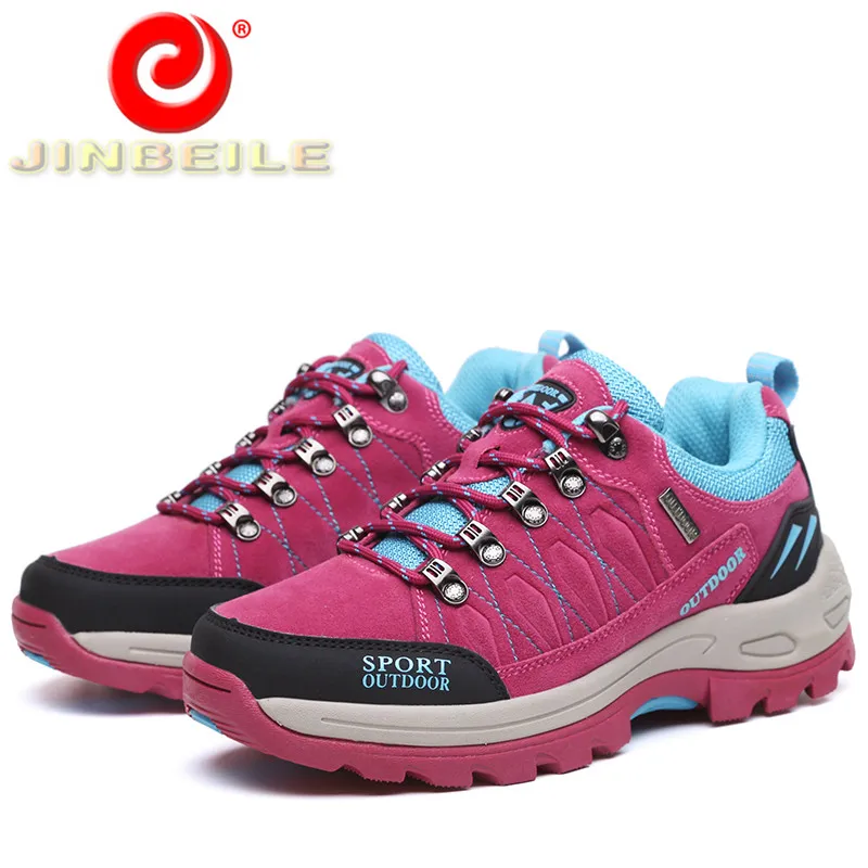 JINBEILE/нескользящая подошва походная обувь для женщин Абсорбирующая и массажная