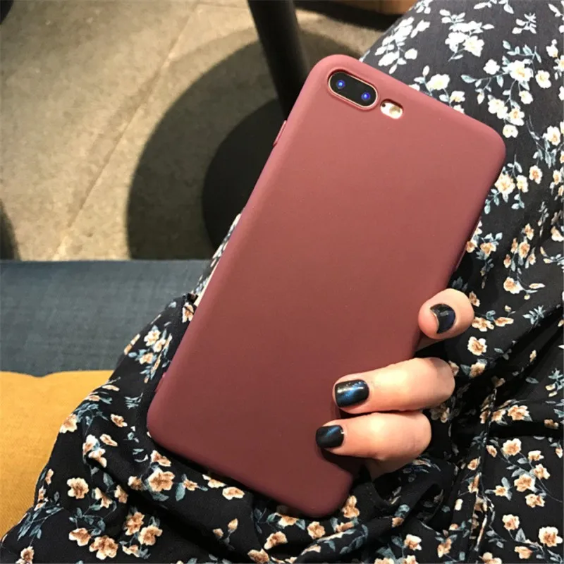 Тонкий матовый песочный чехол для iPhone 5S SE 6 S 7 PLUS 8 X XS XR MAX силиконовый телефона |
