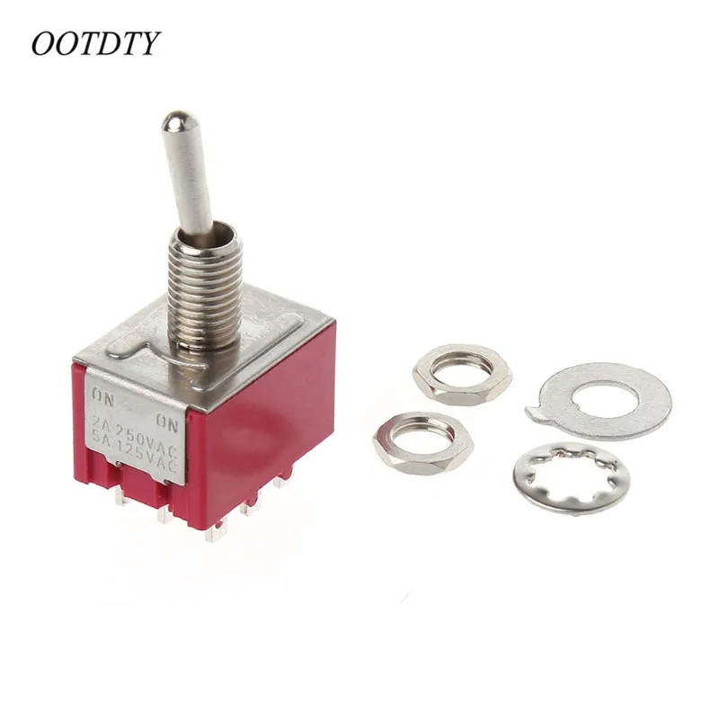OOTDTY Mini 6 мм MTS 302 переключатель 9 контактный 2 позиционный ON/ON 5A/125VAC 2A/250VAC|switch|position
