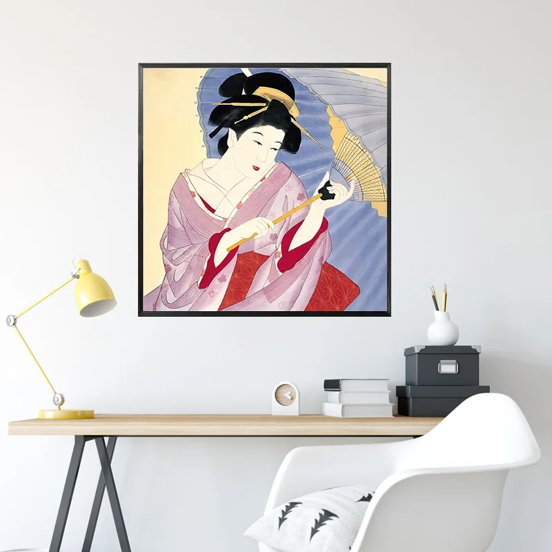 Традиционная японская картина для женщин Классический Ретро Декор гостиной