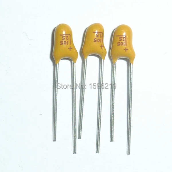 20 шт. танталовый конденсатор 1 мкФ 25V совершенно новый 25V1uF DIP радиальный|tantalum capacitor