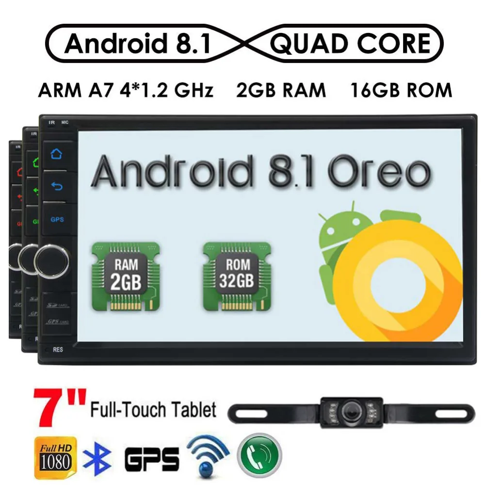 7 дюймовый сенсорный экран Oreo Android 8 1 без DVD/CD автомобильное стерео головное