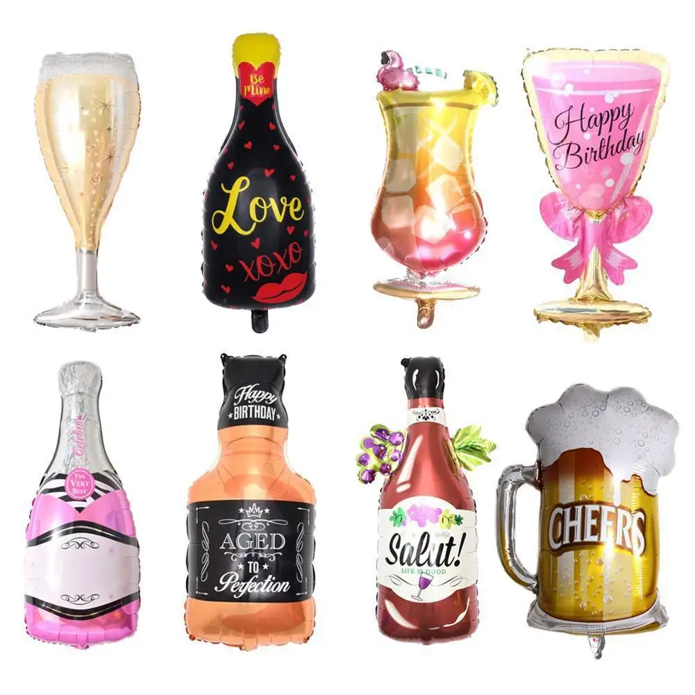 

HobbyLane Large Size 100cm Creative Wine Beer Bottle Shaped Aluminum Foil Balloon Birthday Party Decoration Wedding Decoration