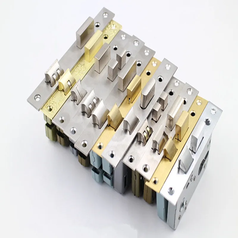 

New 50-58 Alloy Stainless Steel Copper Wood Door Lock Universal Replacement door lock for Interior Bedroom Replacement