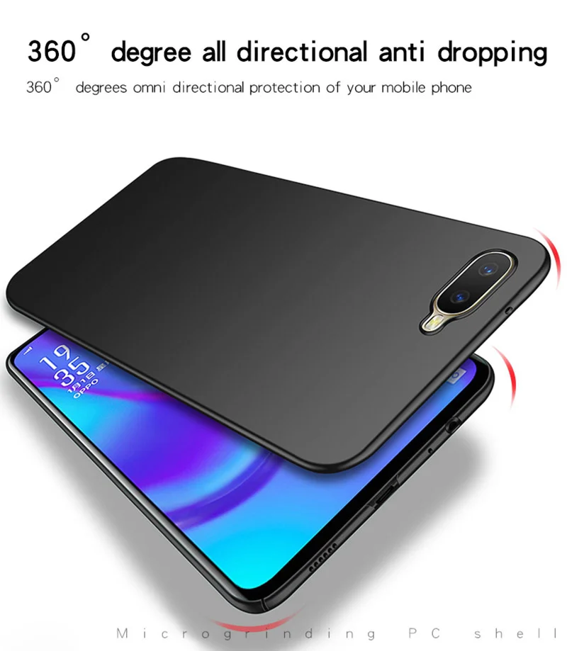 OPPO RX17 Neo роскошный Ультратонкий гладкий жесткий чехол для телефона из ПК задняя