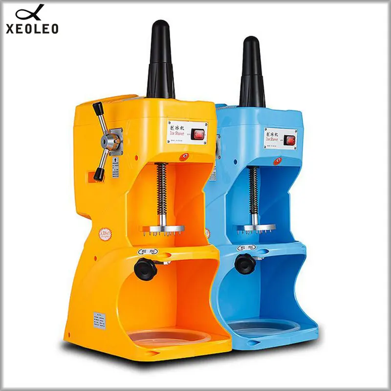 

XEOLEO Shave Ice Machine 280W Ice Machine Shaver Blue/Yellow Ice Shaver Commercial Ice Shave Machine 220V Suitable 16*18cmicicle
