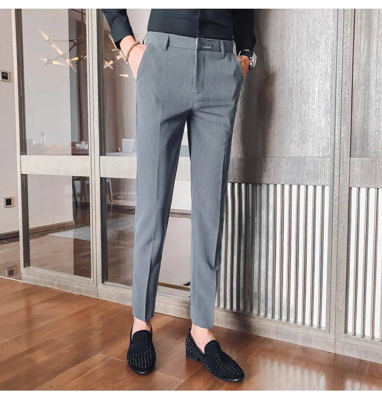 Платье Брюки Slim Fit Greyblack мужские деловые штаны деловые классические брюки мужские брюки офисные брюки мужские