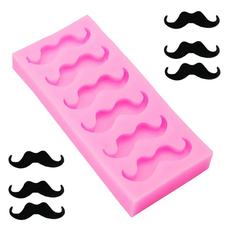 Beard Mustache Cookie Silicone Fondant Mold Sugar Craft Cake Decorating Tool Christmas | Дом и сад