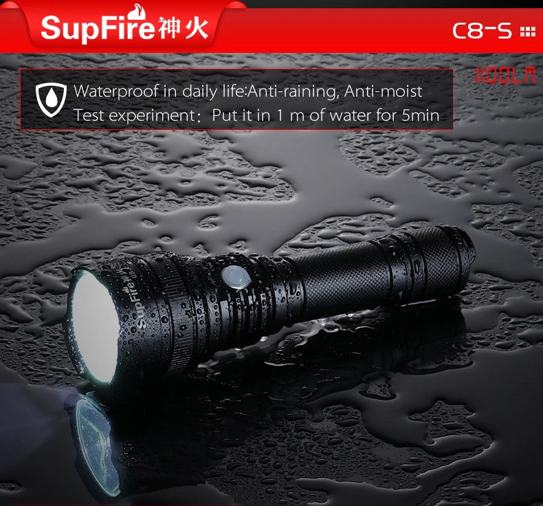 Светодиодный фонарик Supfire C8 S USB светодиодный налобный фонарь XML2 T6 полицейский