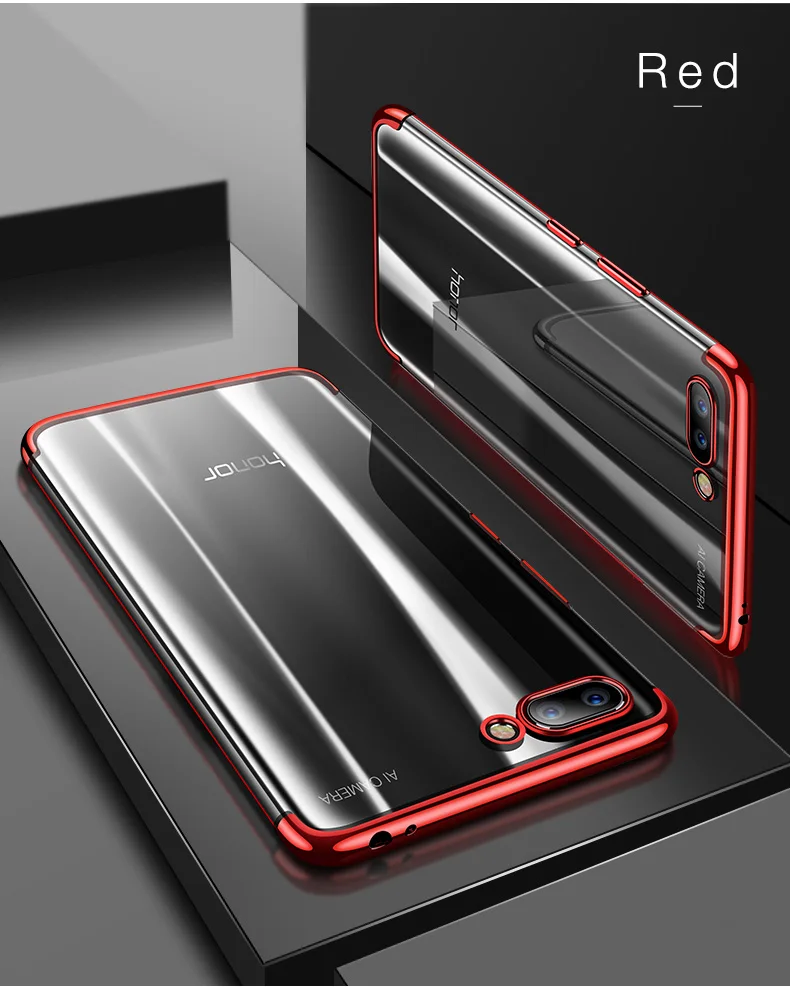 Чехол для huawei Honor 10, мягкий силиконовый тонкий чехол из ТПУ с покрытием, задняя крышка для Honor10 10 10Lite 20 Pro V10 V20, чехол для телефона