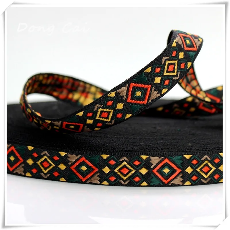 10 ярдов/партия 2 см декоративные жаккардовые ленты для ресторана в этническом