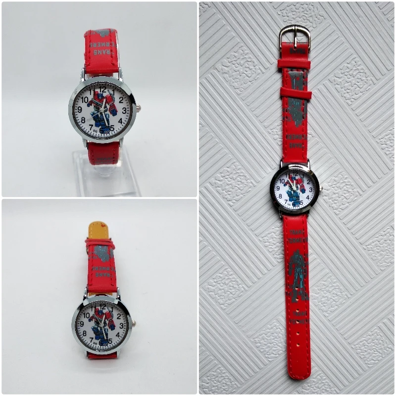 Высокое качество 3D Аниме Робот Трансформеры кварцевые детские часы модные