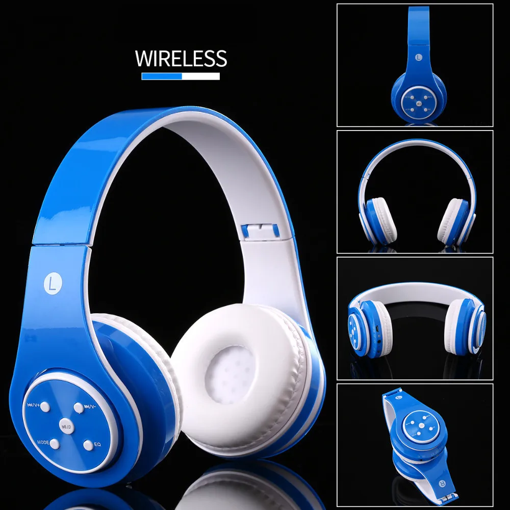 Модные Беспроводной складные наушники Bluetooth 4 0 стерео гарнитура 3 5 мм проводной