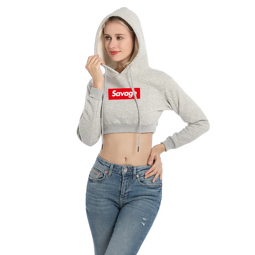 Женские Новые повседневные приталенные женские толстовки с буквенным принтом