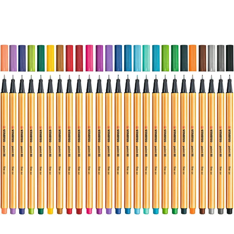 1 шт. Stabilo Point 88 Fineliner 0,4 мм фломастер Профессиональный маркер для рисования лайнер иллюстрация эскизная ручка дизайн