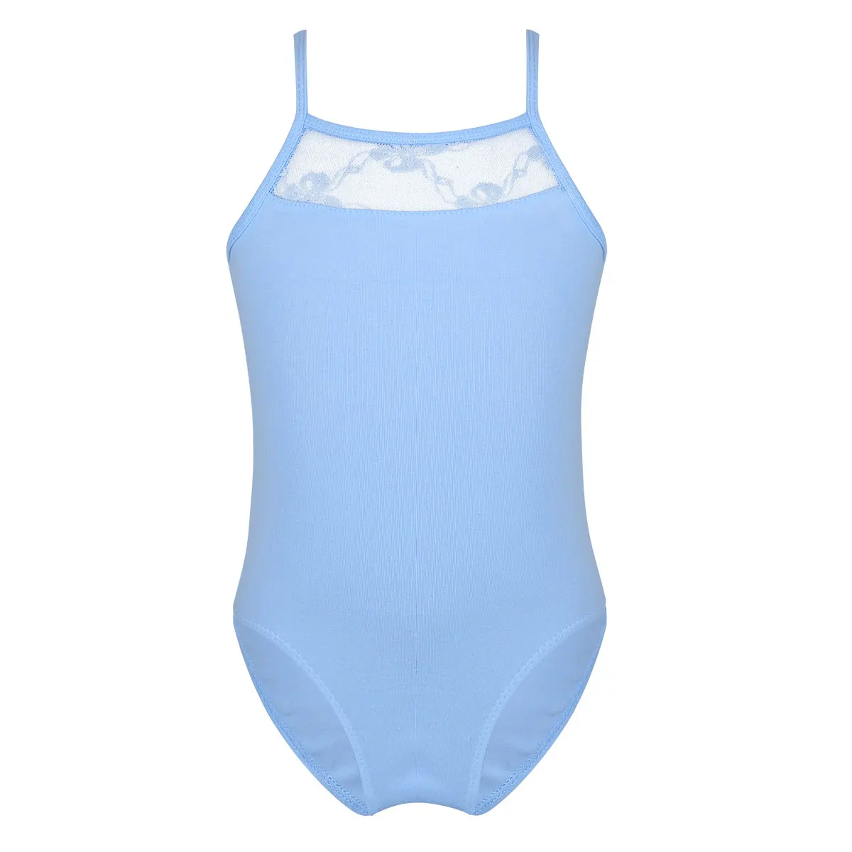 Light Blue Iefiel для детей девочек костюмы для лирических танцев Turnpakje с сеткой и блестками, платье с бантом на спине балетная юбка-пачка для танцев гимнастический купальник для балерин боди - Цвет: Light Blue