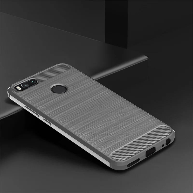 Чехол для Xiaomi MI A1 5 дюймов углеродное волокно защитный бампер чехол телефона на A 1