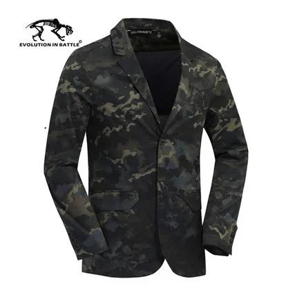 Мужской стиль Slim fit камуфляж бизнес водонепроницаемый Telfon western-style одежда военные куртки американские болельщики тактические - Цвет: black camouflage