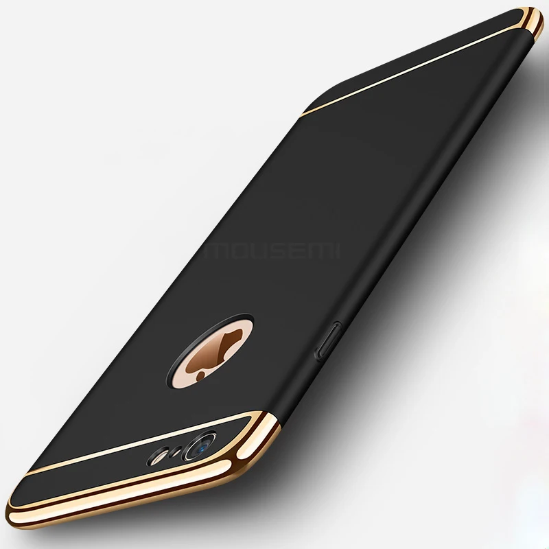 3in1 Luxury Plastic Shockproof Case For iPhone 6 6s 7 Plus Hard Cases 5 5se 360 Full Protection Covers |