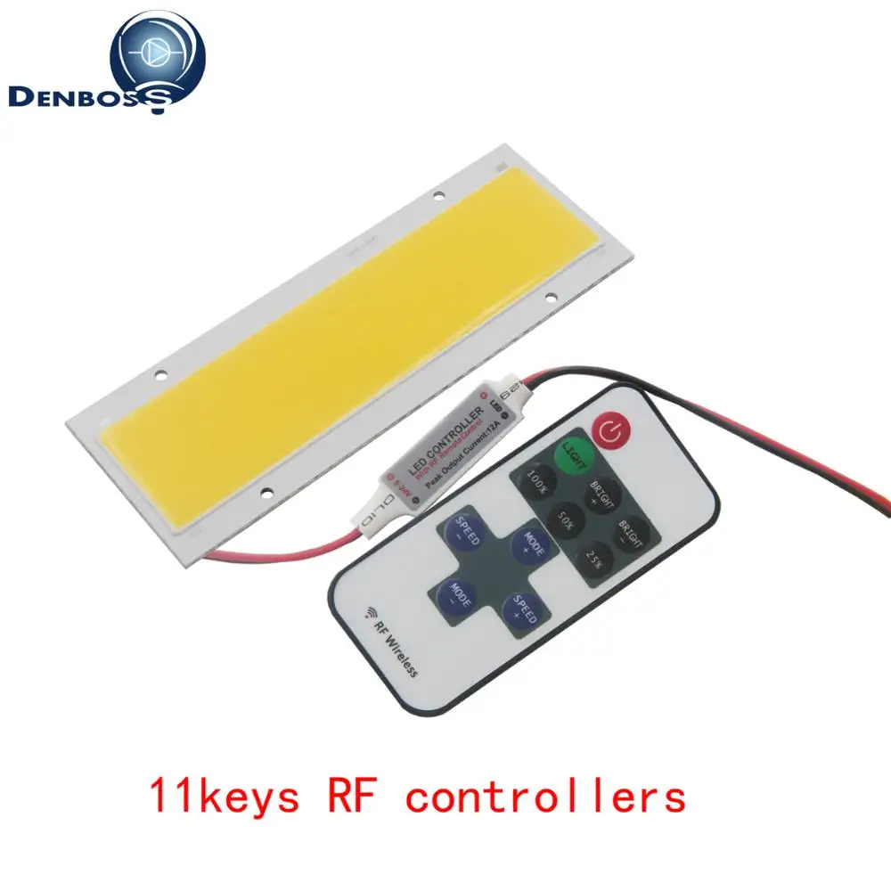 

Hot sale allcob 14050 High Power LED COB Strip 12V Light Source 12V DC 20W Natural Warm White 140x50mm LED FLIP Chip for DIY